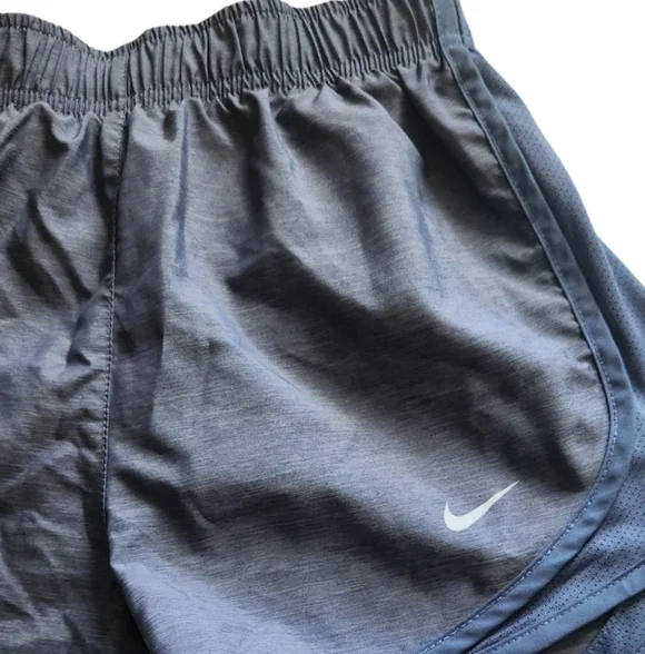 Nike Dri-Fit Lined Athletic Shorts Women's Small Blue Gray Running Training Gym - Picture 3 of 4